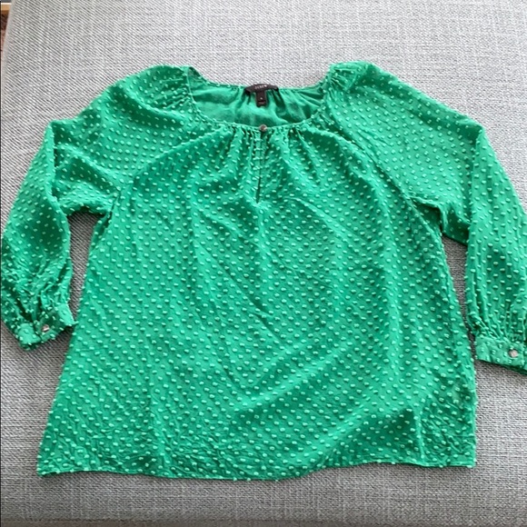 J. Crew Tops - Jcrew silk Swiss dot top